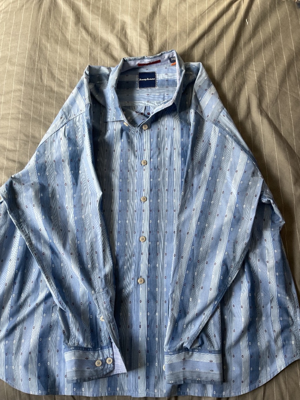 2XL blue Tommy Bahama dress shirt